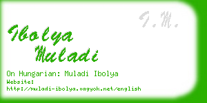 ibolya muladi business card